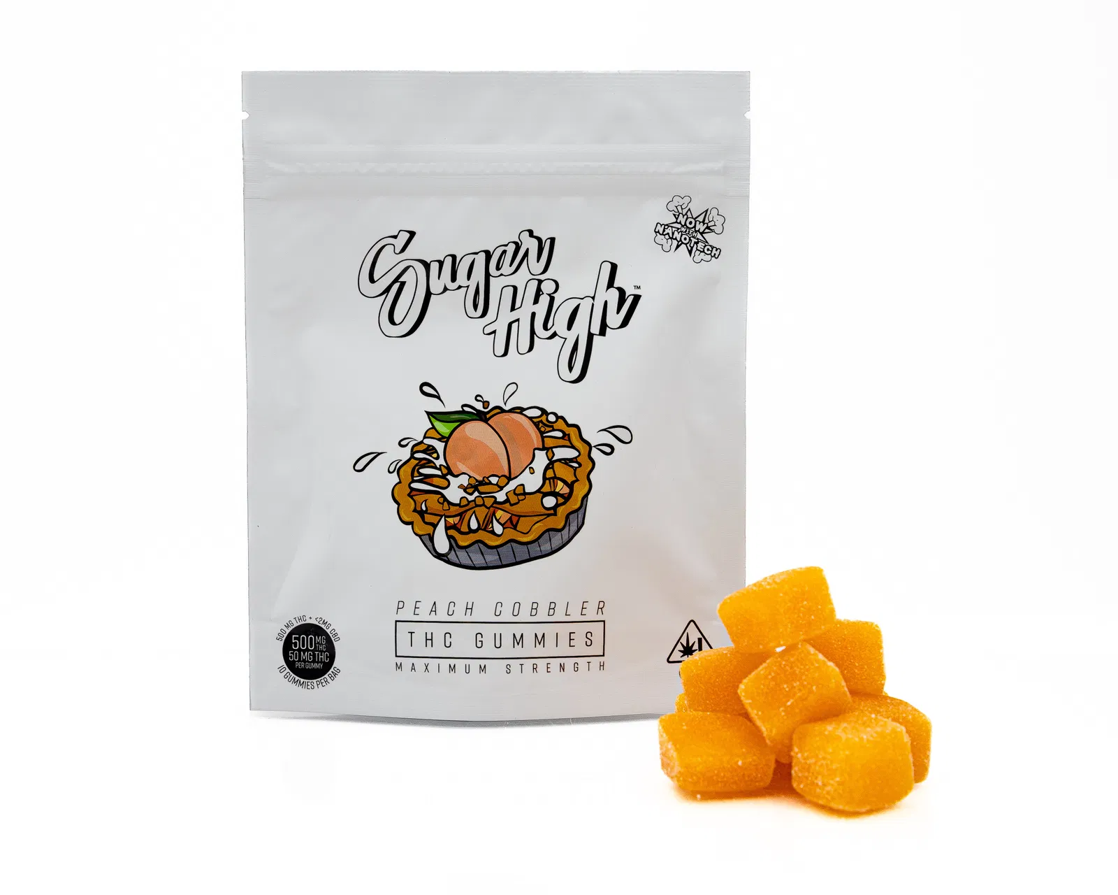 Sugar High Gummies Peach Cobbler